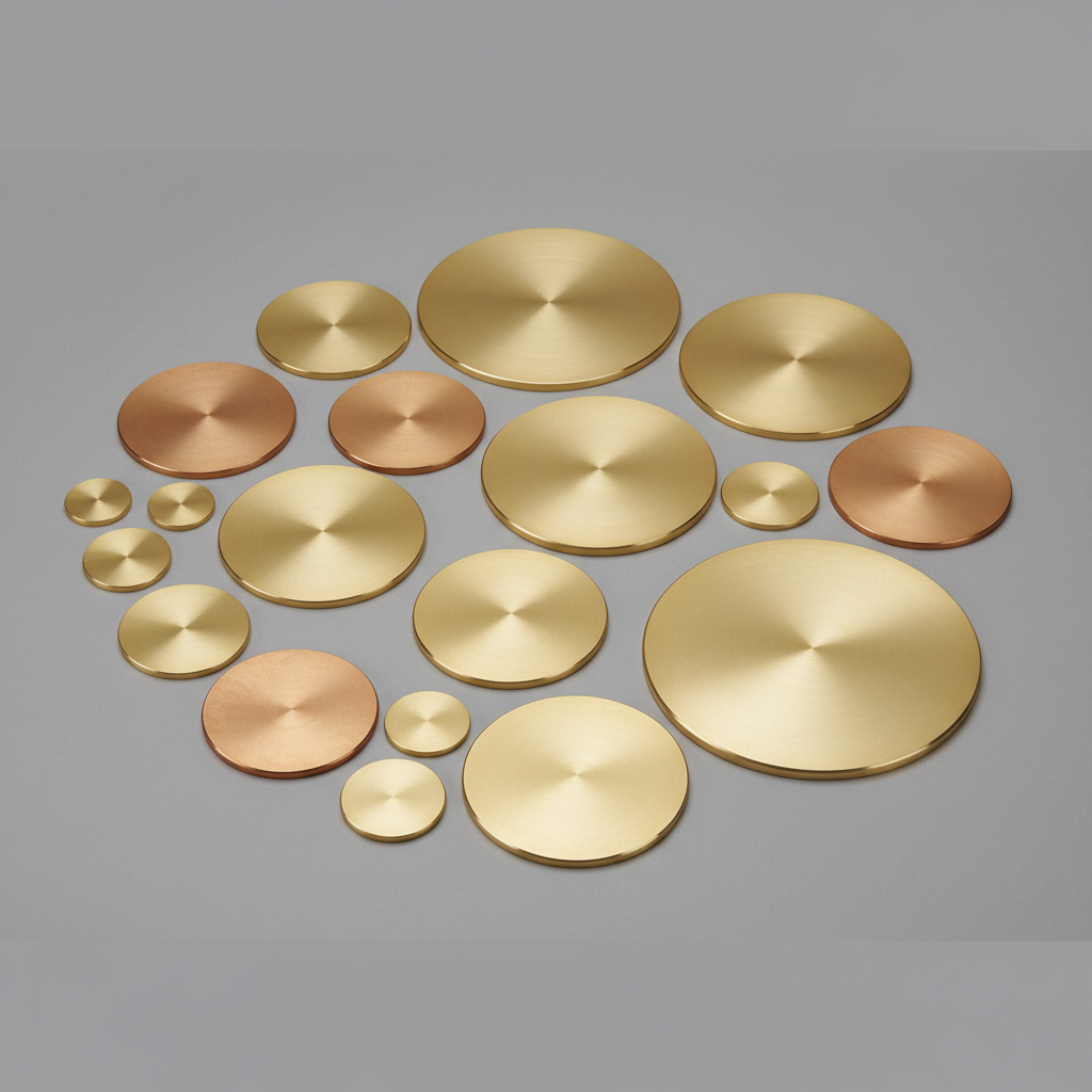 Brass and tombac rounds