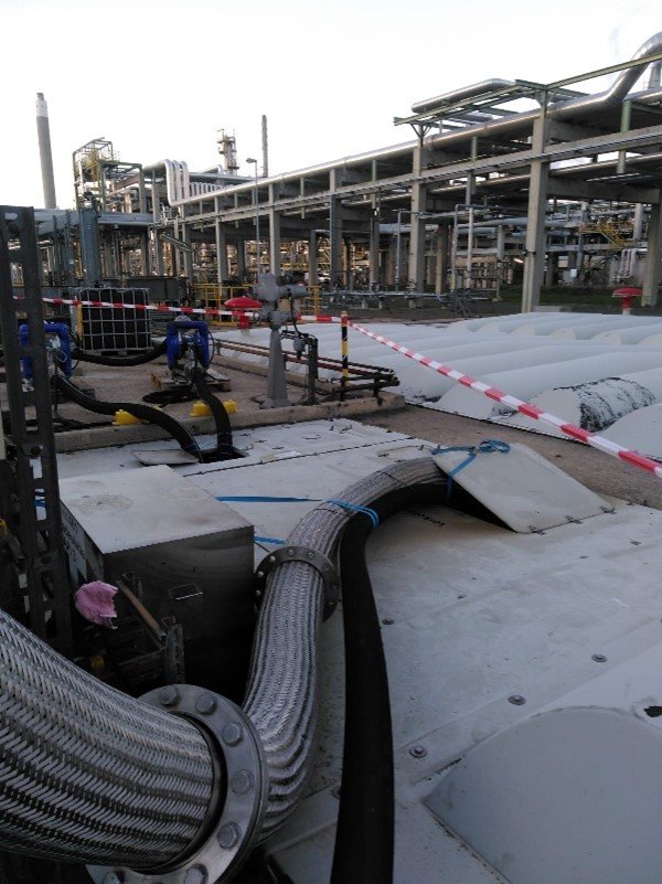 Stainless steel corrugated hose DN 200