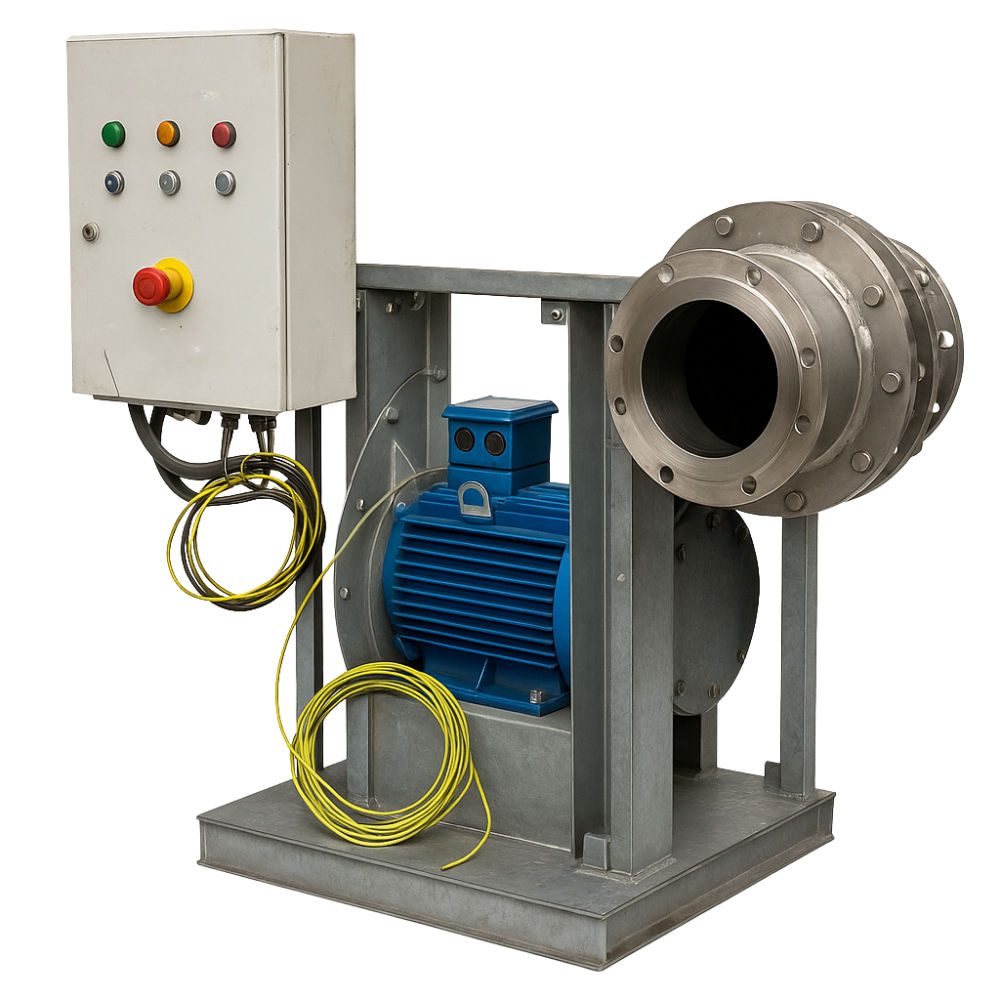 High-pressure centrifugal blower